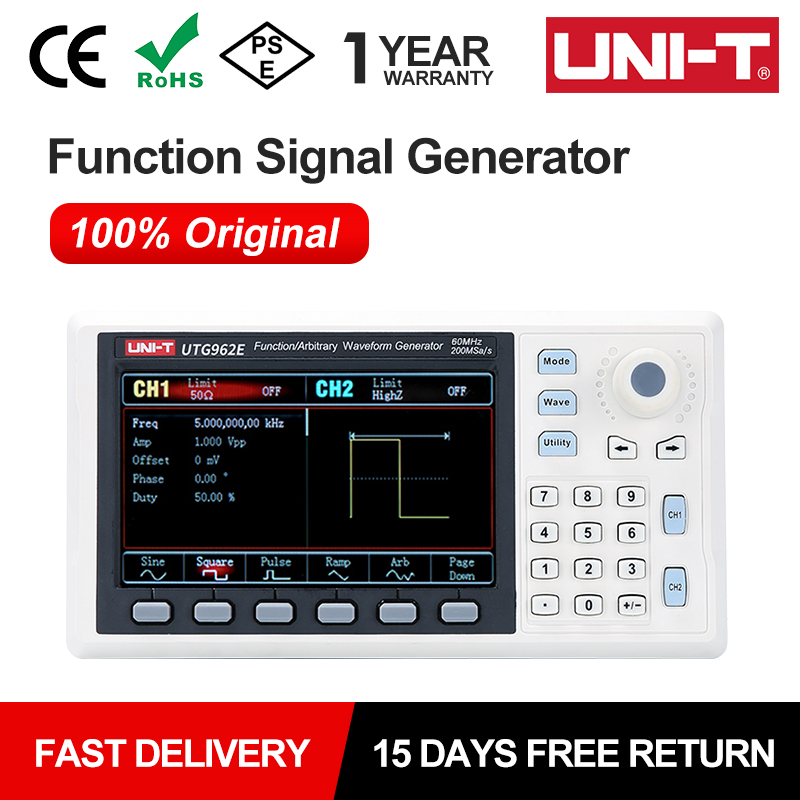UNI-T UTG932E UTG962E funkcja  – Dual Channel Arbitrary Waveform Function Generator 60Mhz recenzja i cena