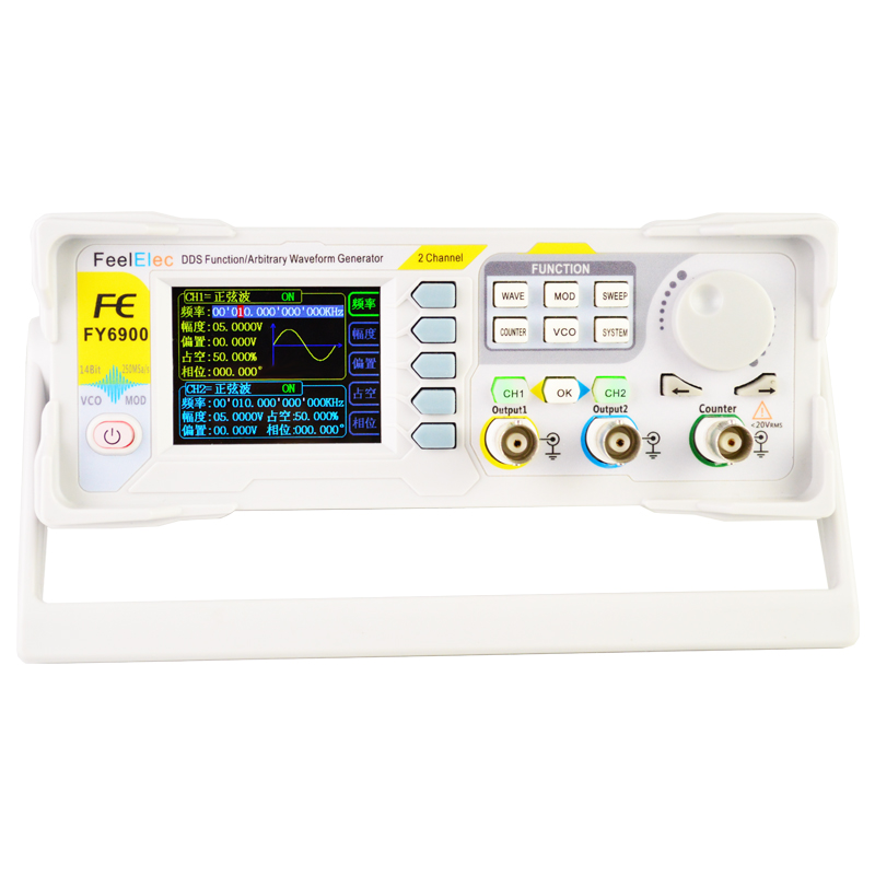 Nowy FY6900 60MHz podwójny kan – Dual Channel Arbitrary Waveform Function Generator 60Mhz recenzja i cena